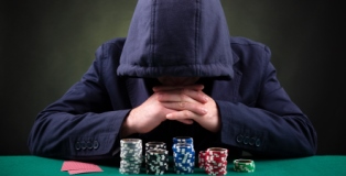 Poker Player in Hoodie