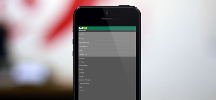 Bet365 Mobile Choices