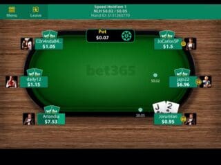 Bet365 Poker Mobile Client