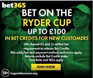 Betting the 2018 Ryder Cup at Bet365