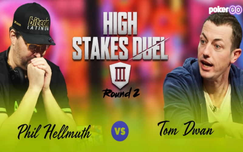 Phil Hellmuth vs Tom Dwan High Stakes Duel