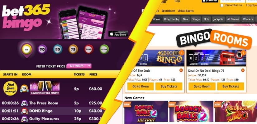 Bet365 vs Betfair Bingo