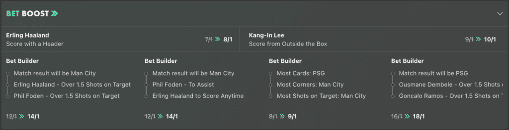 Bet Builder+