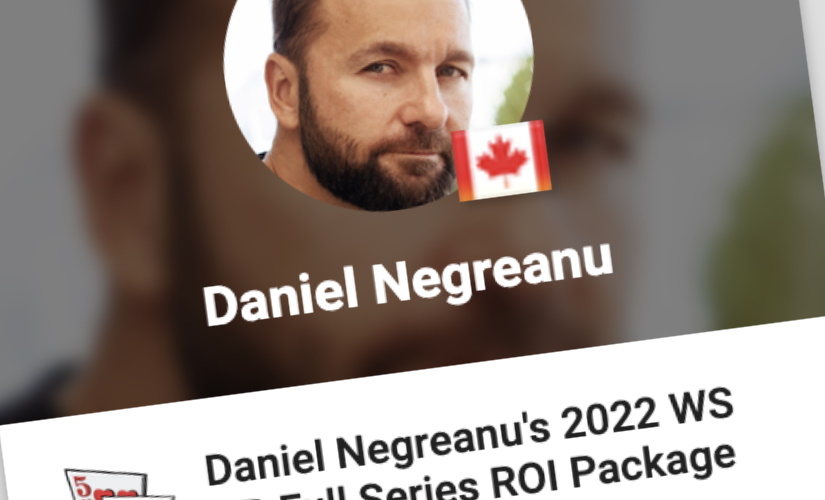 Daniel Negreanu WSOP packages - stake with no markup