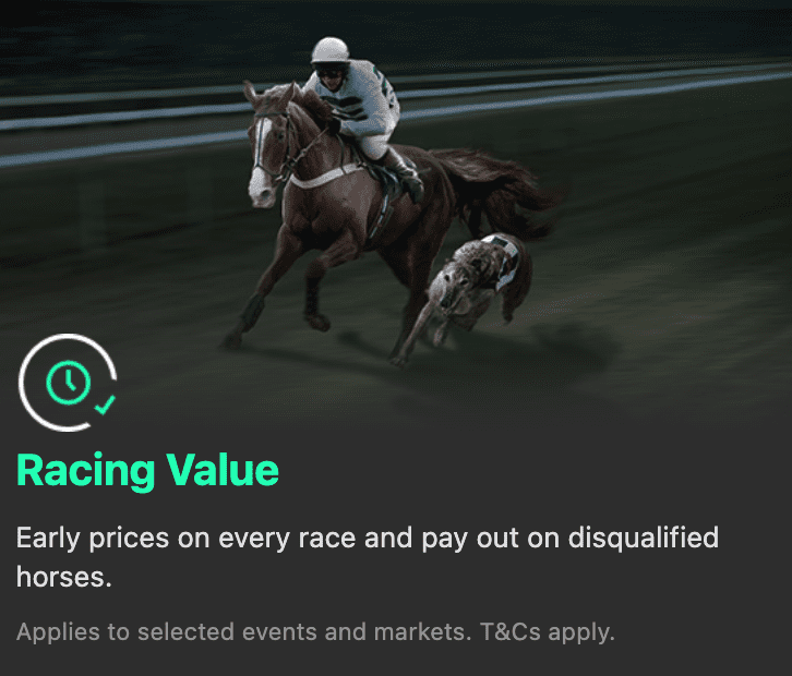 Bet365 racing value