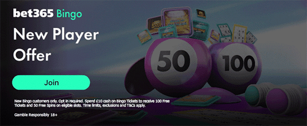 Bet365 Bingo New Player Offer