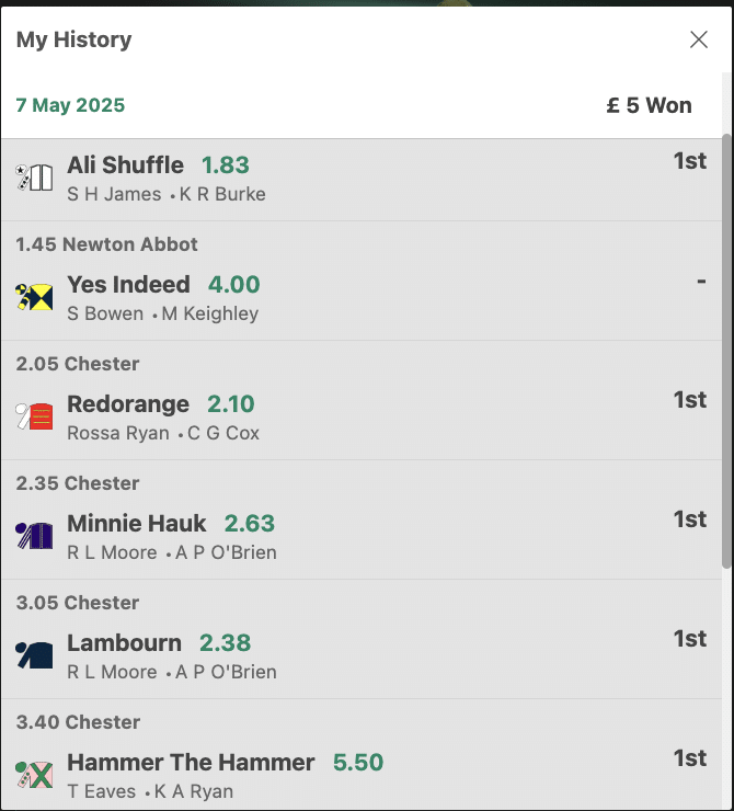 6 Horses Near Miss 2