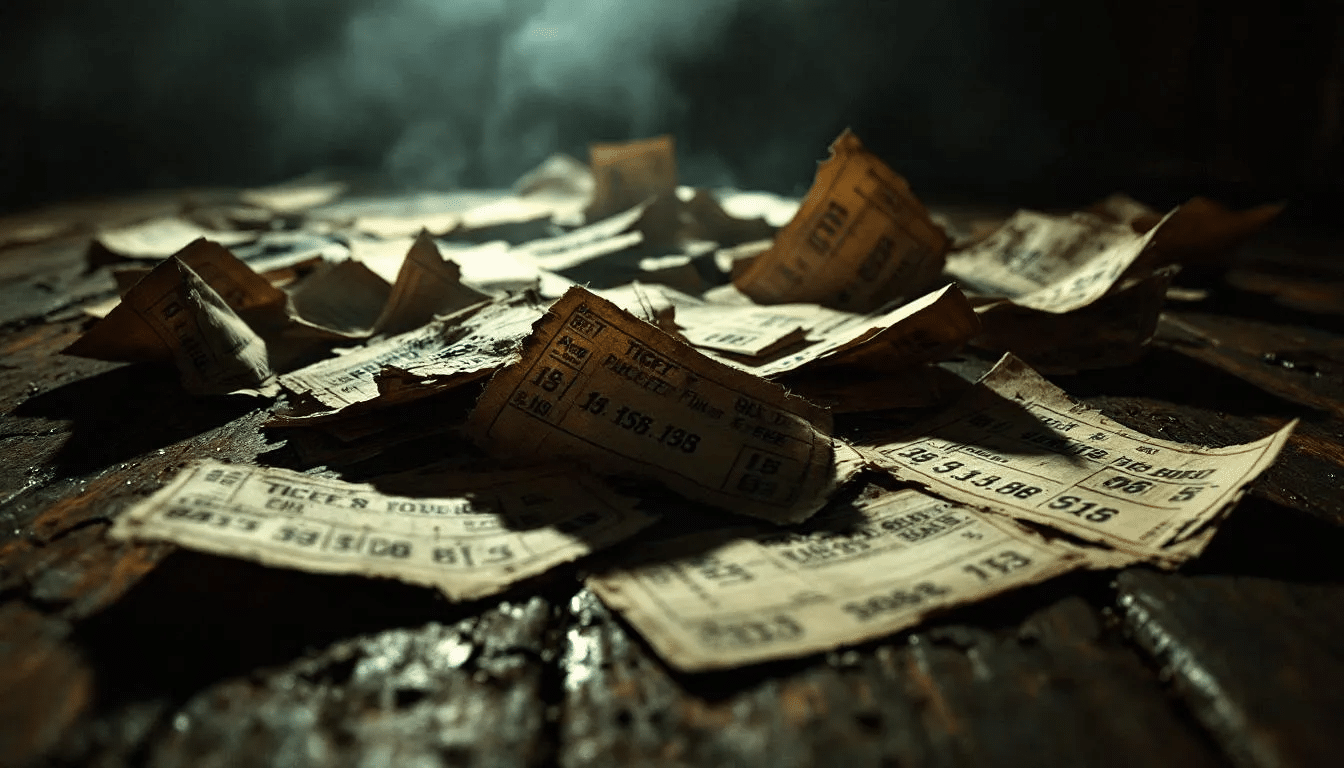 Different types of bet tickets displayed together.