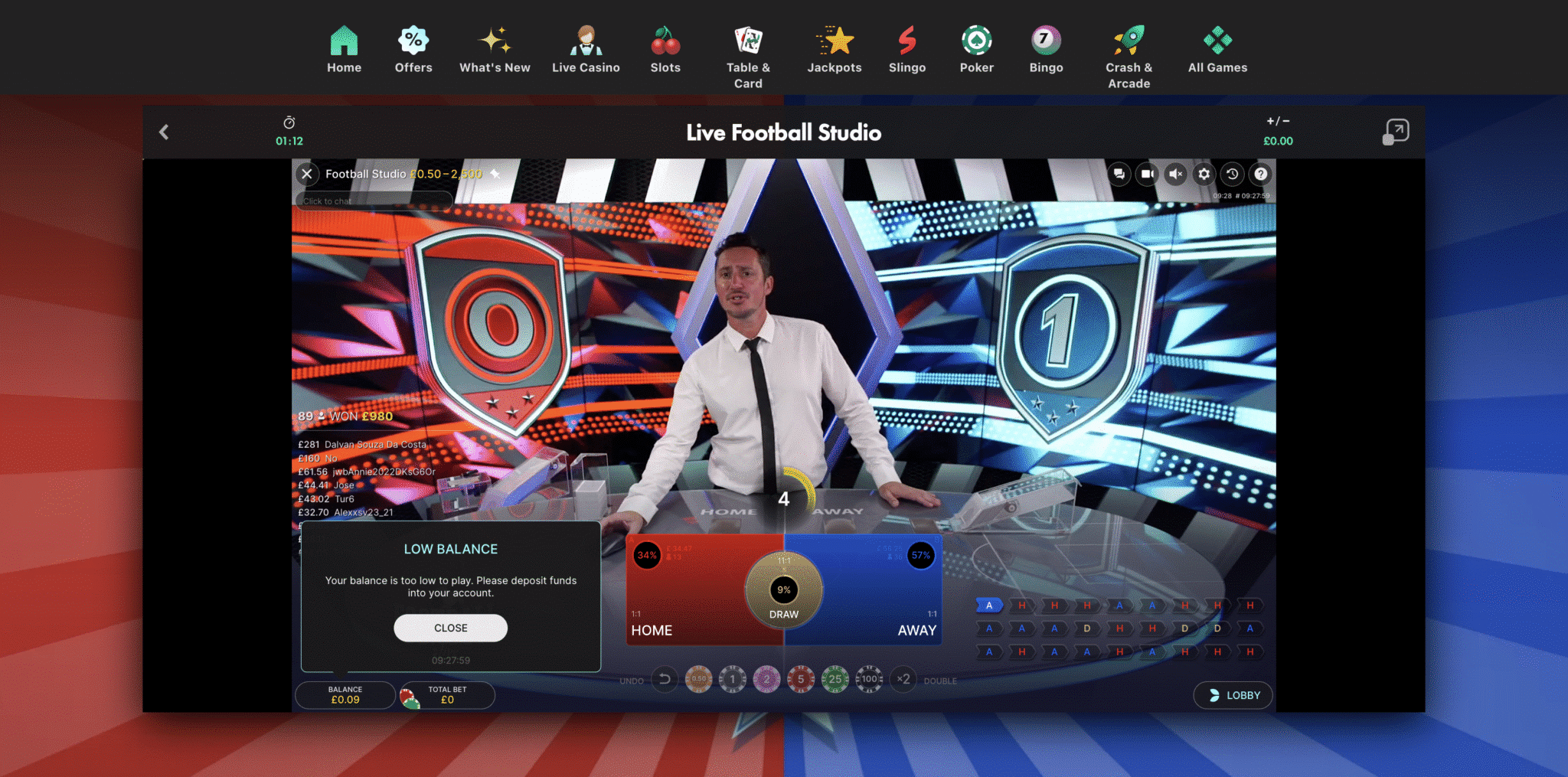 Bet365 Live Casino Games