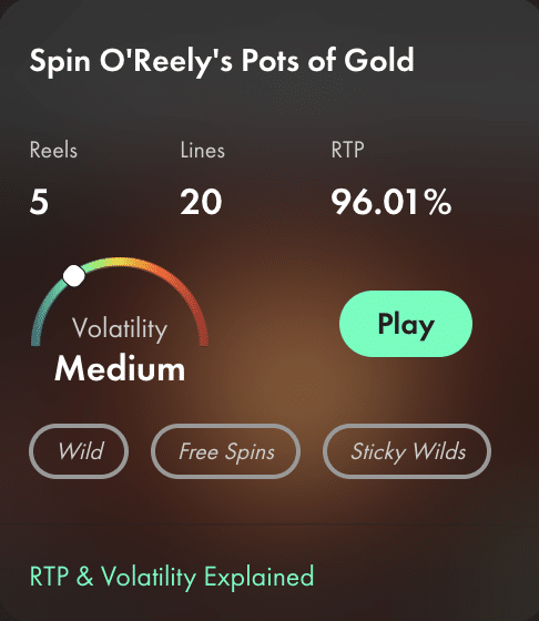Spin o Reely Pots of Gold Slot Review