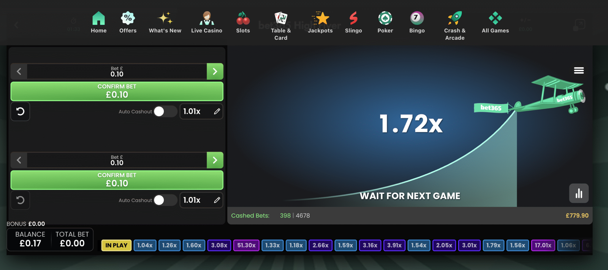 Bet365 High Flyer Game