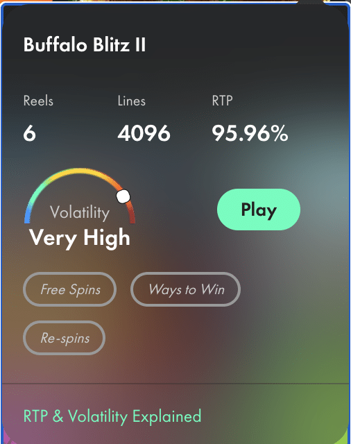 Buffalo Blitz II slot