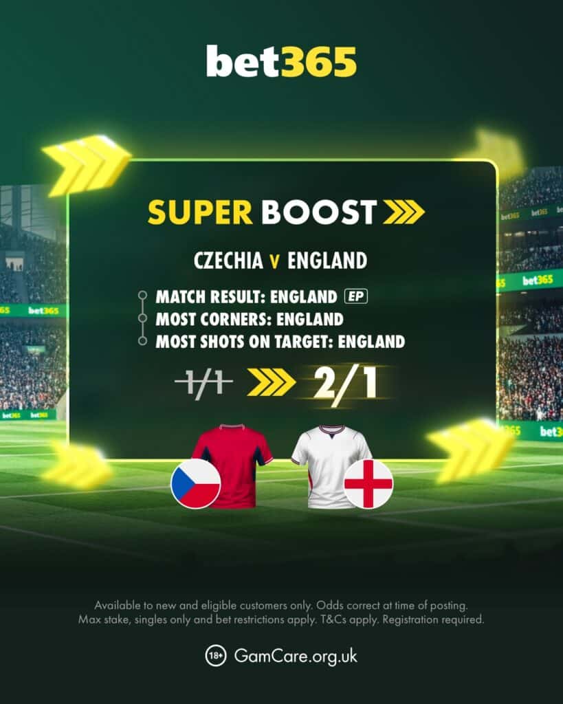 Super Boost Czechia vs England